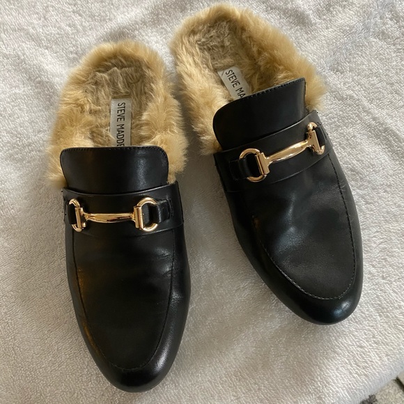 Steve Madden Shoes - STEVE MADDEN FUR SLIDES SZ 8-1/2